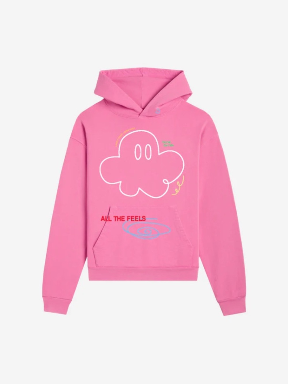 NWT Lonely Ghost x Hugz Heavyweight Pink Hoodie Limited Edition Size XXXL